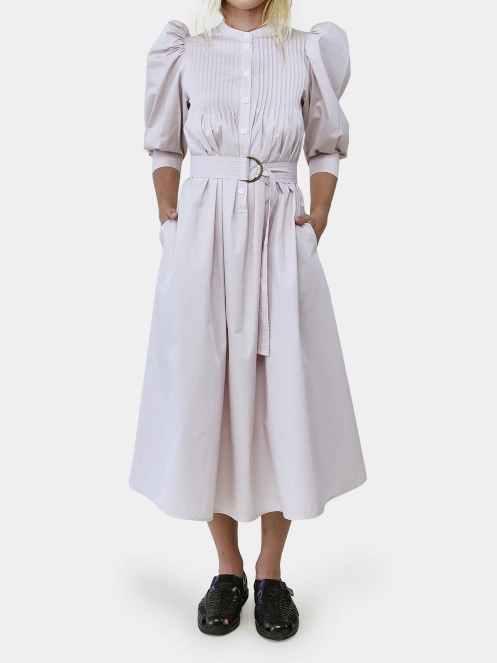 ISO Hunter Bell Lyle Pintuck Dress